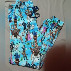 Blue Printed Women's Joggers!! Animated Storybook Design
